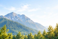 Green mountain landscape
